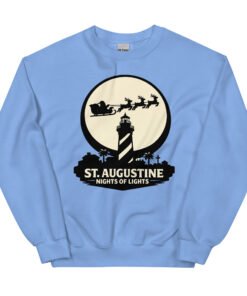 Lighthouse Santa Flying Unisex Sweatshirt - Image 17