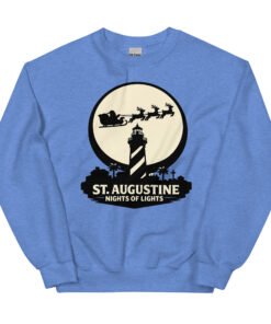 Lighthouse Santa Flying Unisex Sweatshirt - Image 16