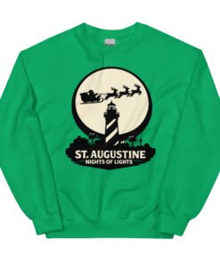 Lighthouse Santa Flying Unisex Sweatshirt - Image 15