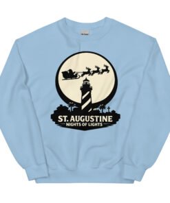 Lighthouse Santa Flying Unisex Sweatshirt - Image 19
