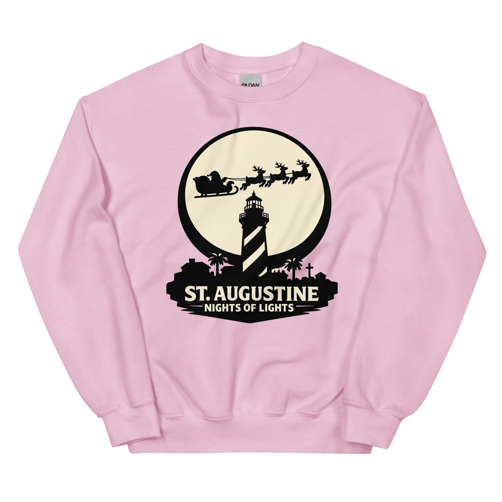 Lighthouse Santa Flying Unisex Sweatshirt - Image 22