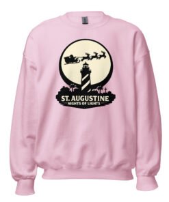 Lighthouse Santa Flying Unisex Sweatshirt - Image 10