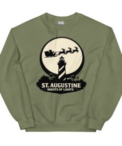 Lighthouse Santa Flying Unisex Sweatshirt - Image 14
