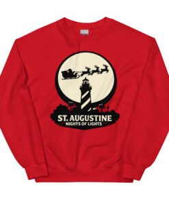 Lighthouse Santa Flying Unisex Sweatshirt - Image 13