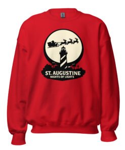 Lighthouse Santa Flying Unisex Sweatshirt