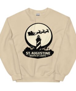 Lighthouse Santa Flying Unisex Sweatshirt - Image 21