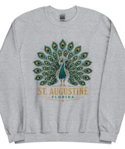 St. Augustine Peacock Unisex Sweatshirt - Image 3