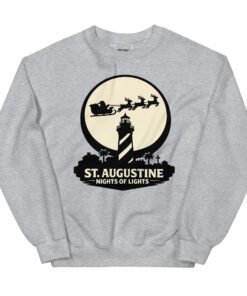 Lighthouse Santa Flying Unisex Sweatshirt - Image 20