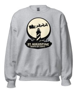 Lighthouse Santa Flying Unisex Sweatshirt - Image 8