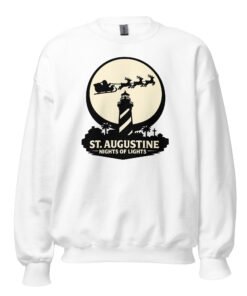 Lighthouse Santa Flying Unisex Sweatshirt - Image 12