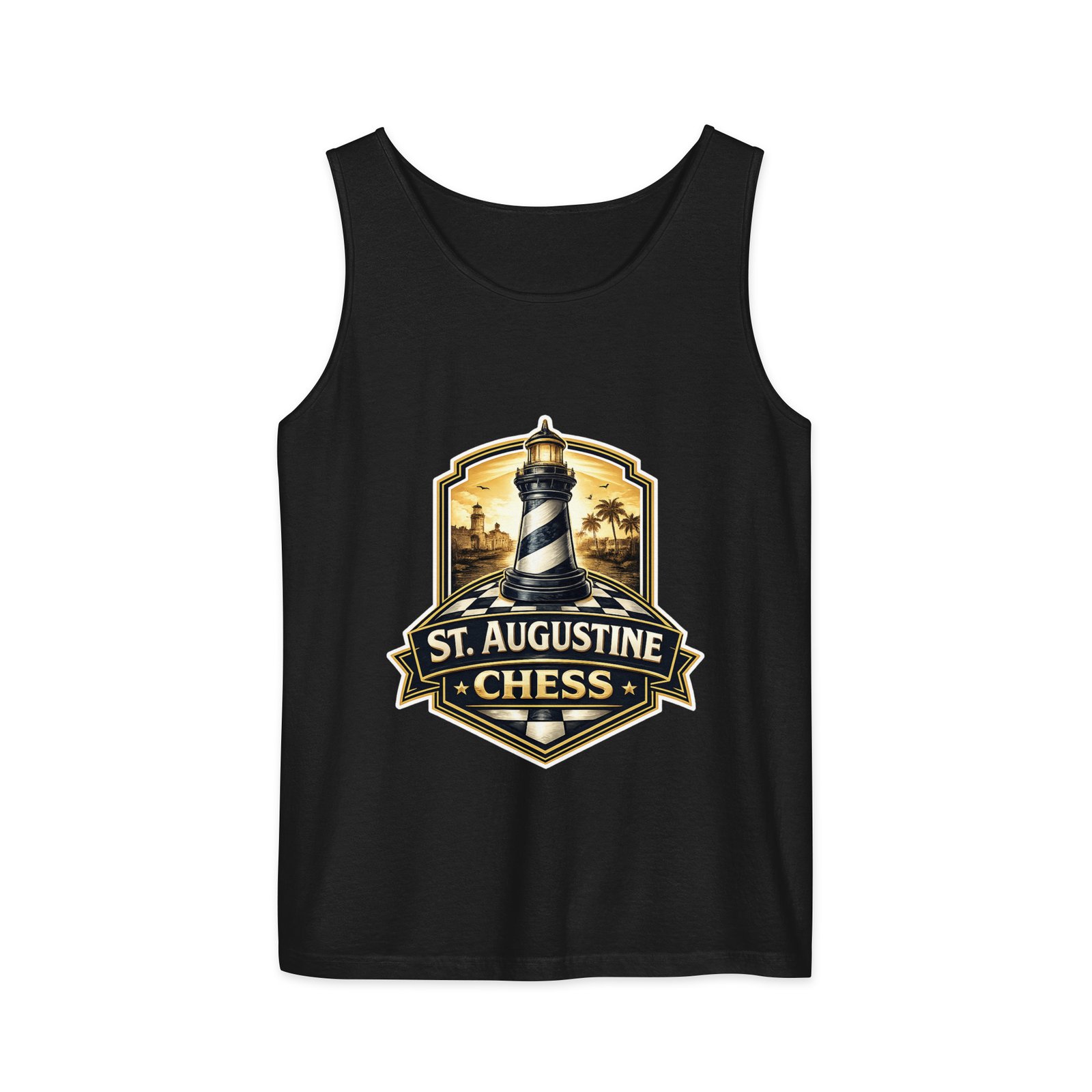 STA Chess Lighthouse Unisex garment-dyed tank top - Image 2