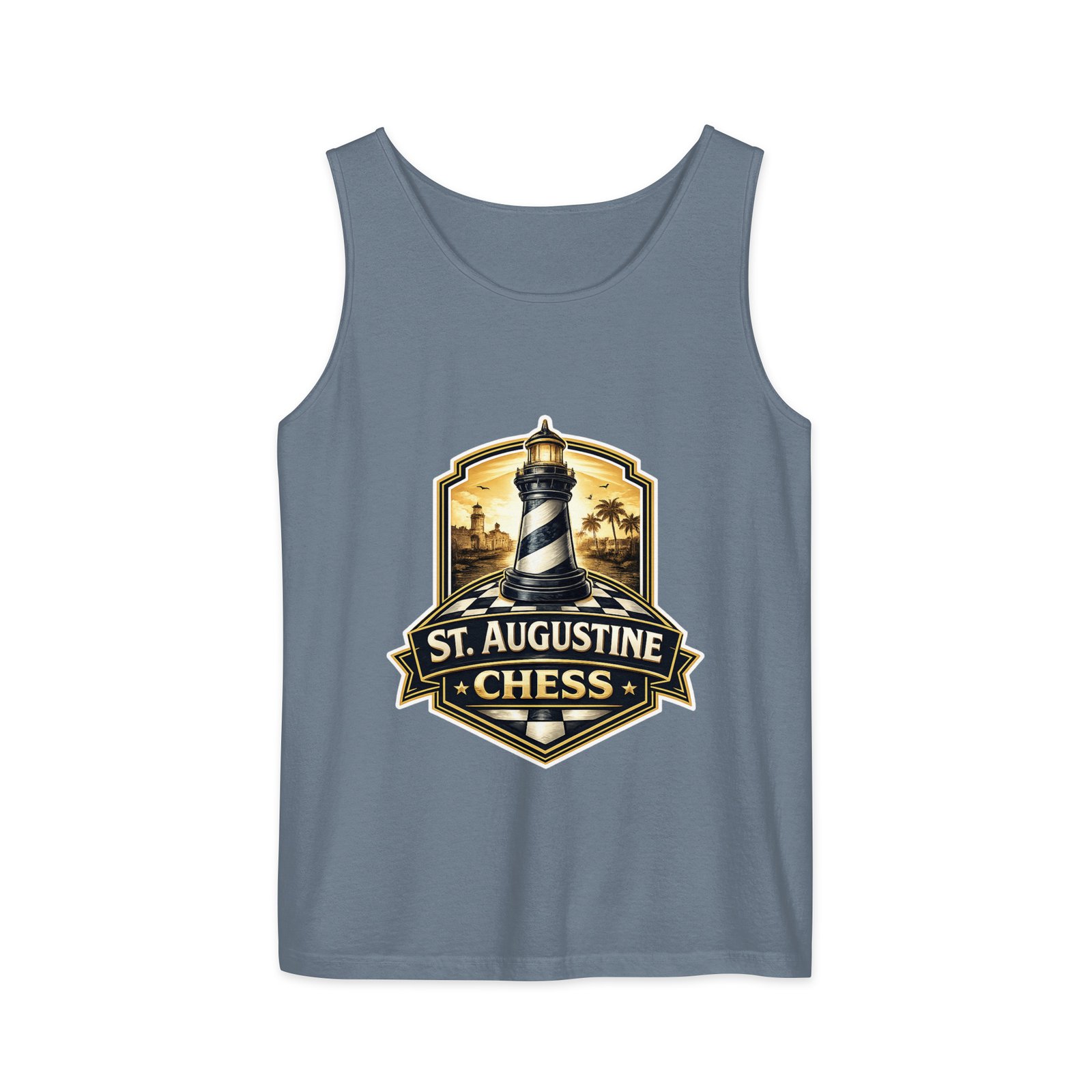STA Chess Lighthouse Unisex garment-dyed tank top - Image 7