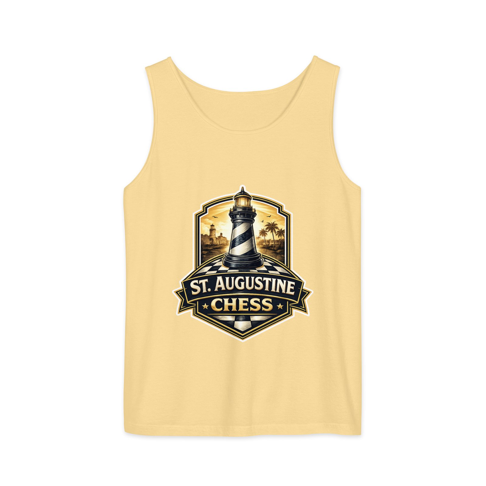 STA Chess Lighthouse Unisex garment-dyed tank top - Image 11