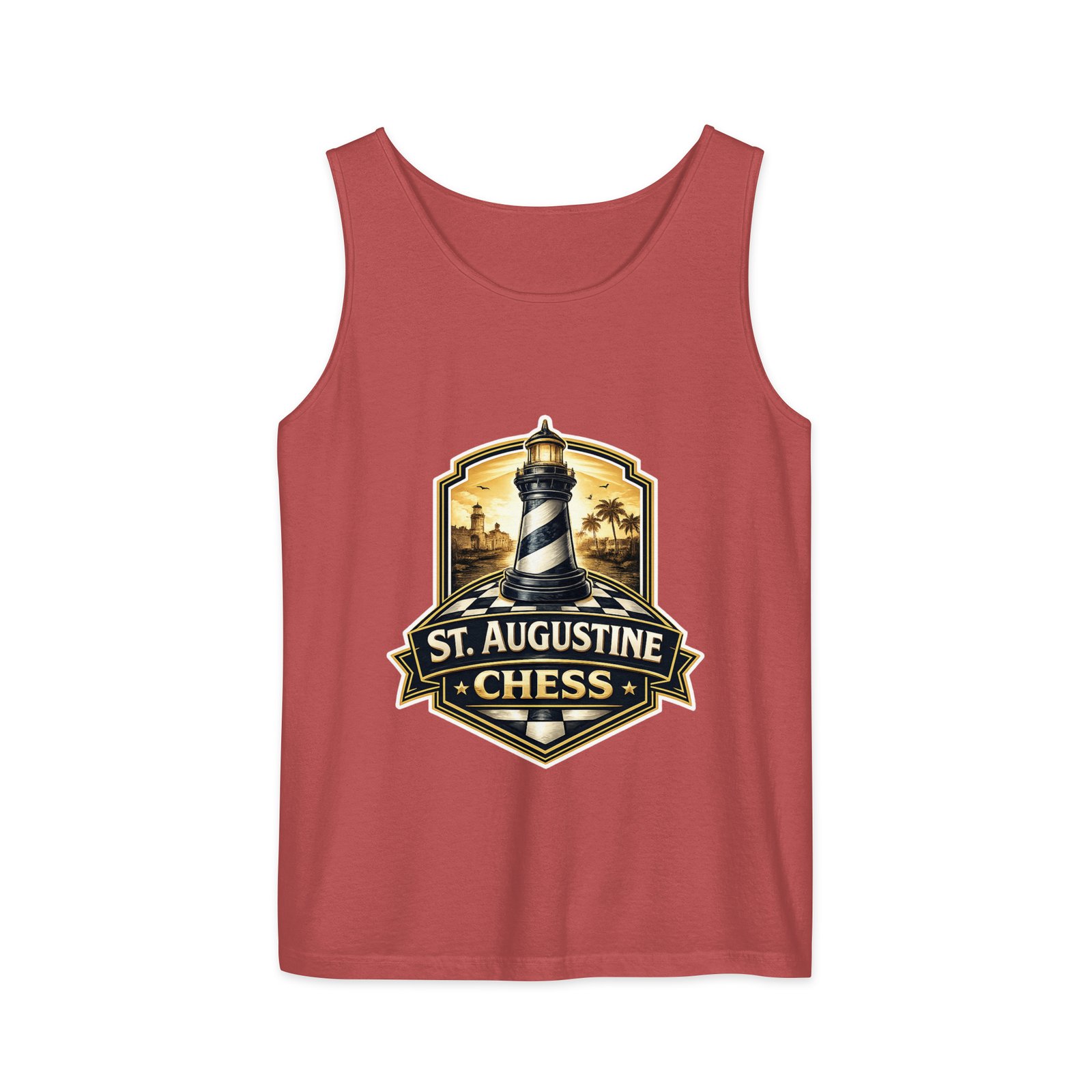 STA Chess Lighthouse Unisex garment-dyed tank top - Image 3