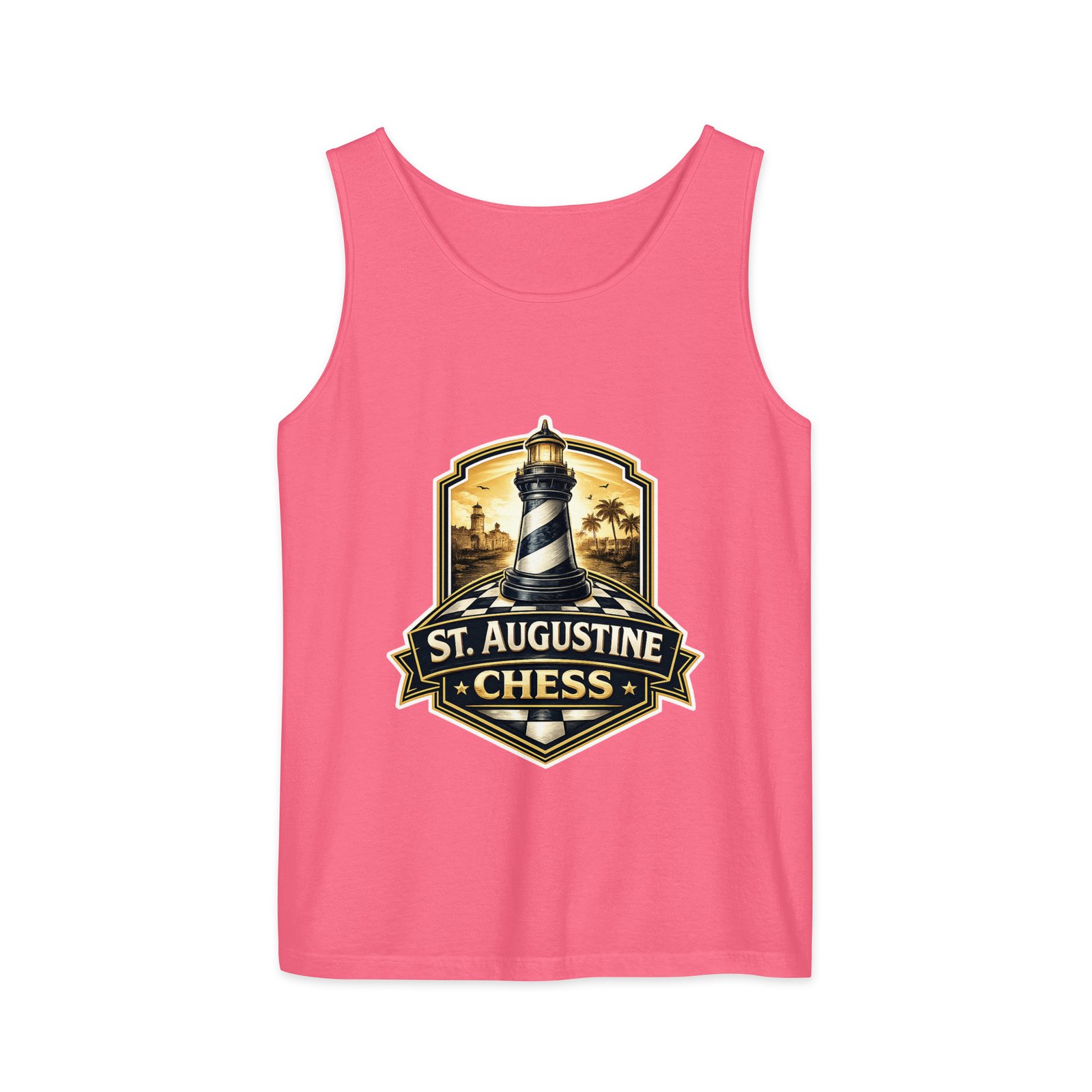 STA Chess Lighthouse Unisex garment-dyed tank top - Image 9