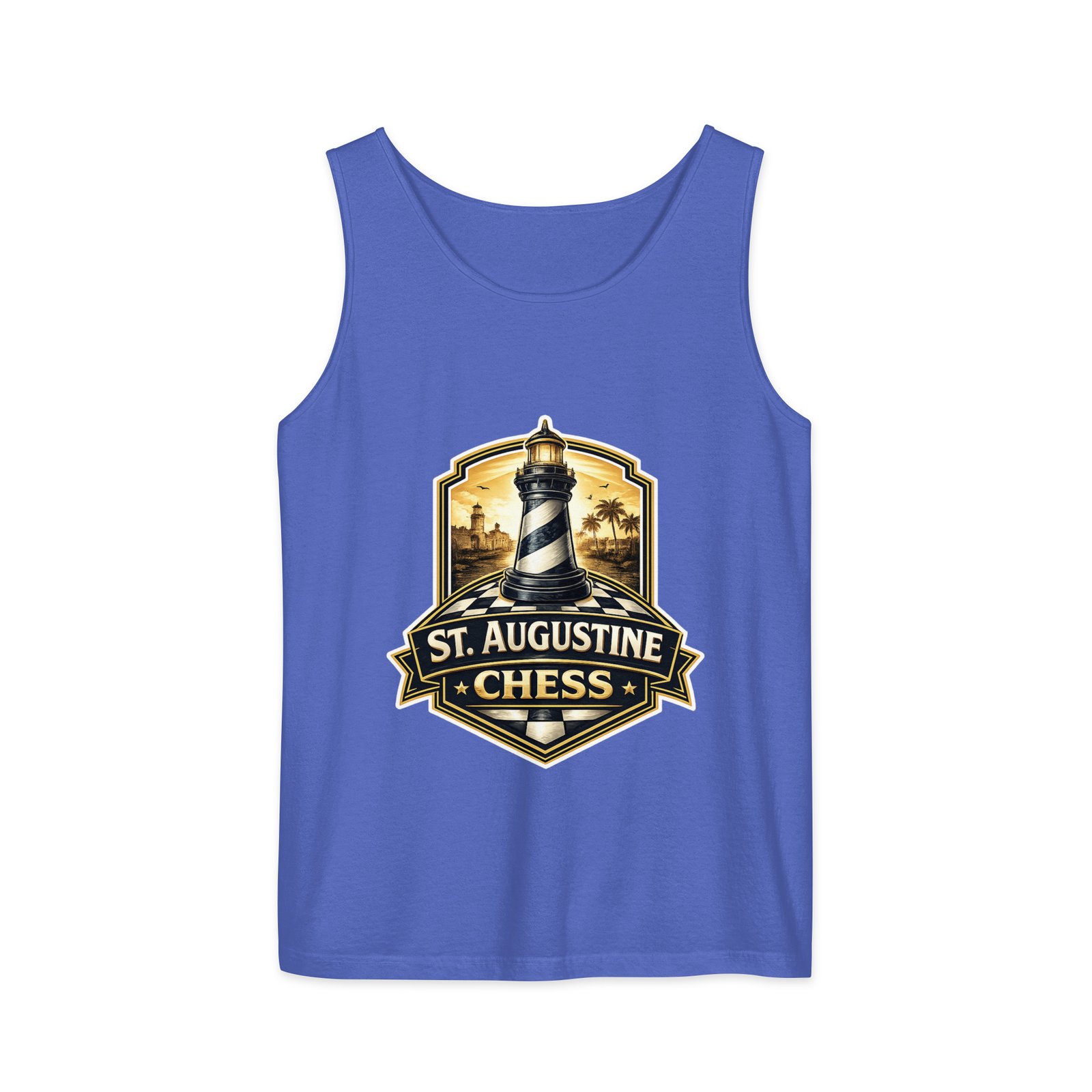 STA Chess Lighthouse Unisex garment-dyed tank top - Image 4