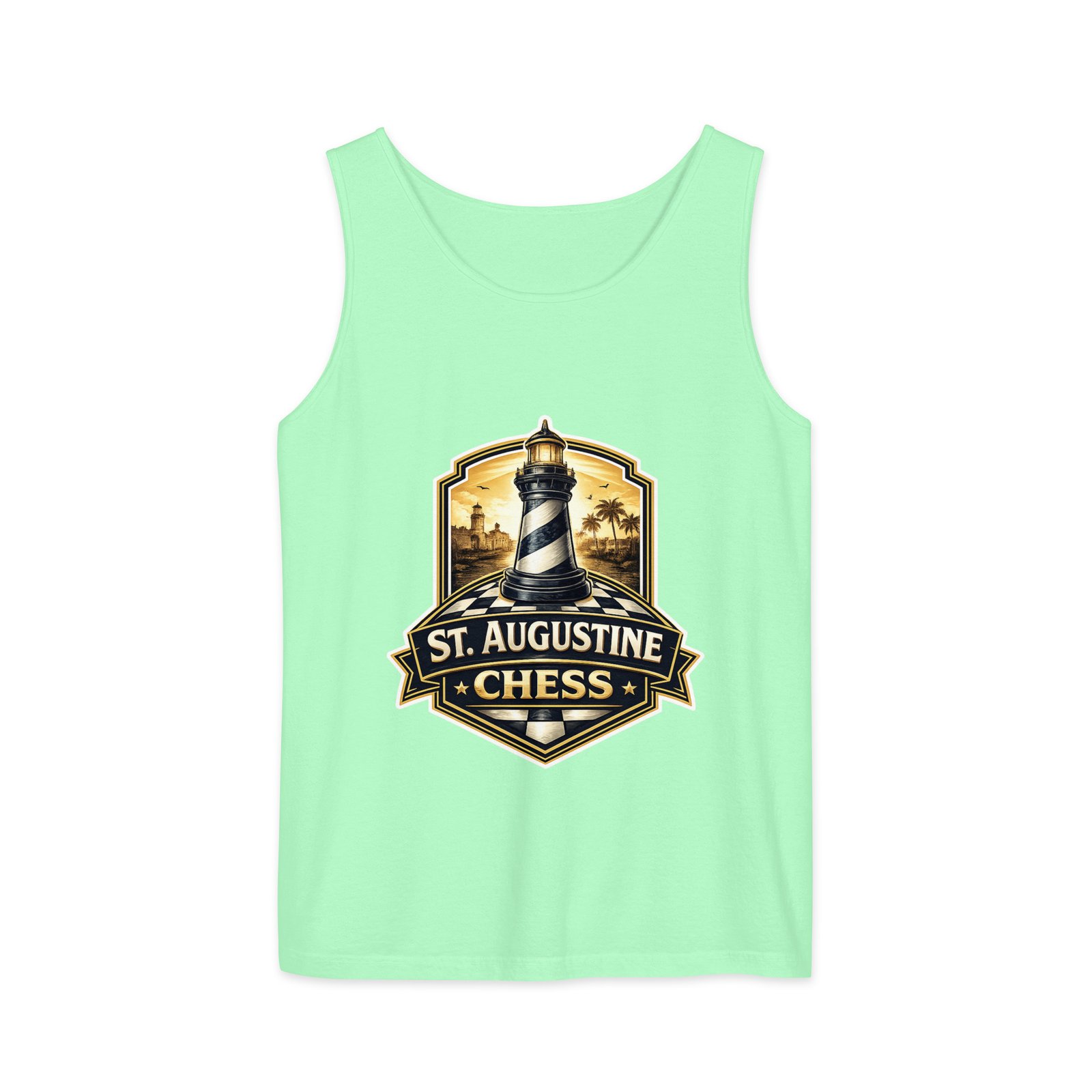 STA Chess Lighthouse Unisex garment-dyed tank top - Image 12