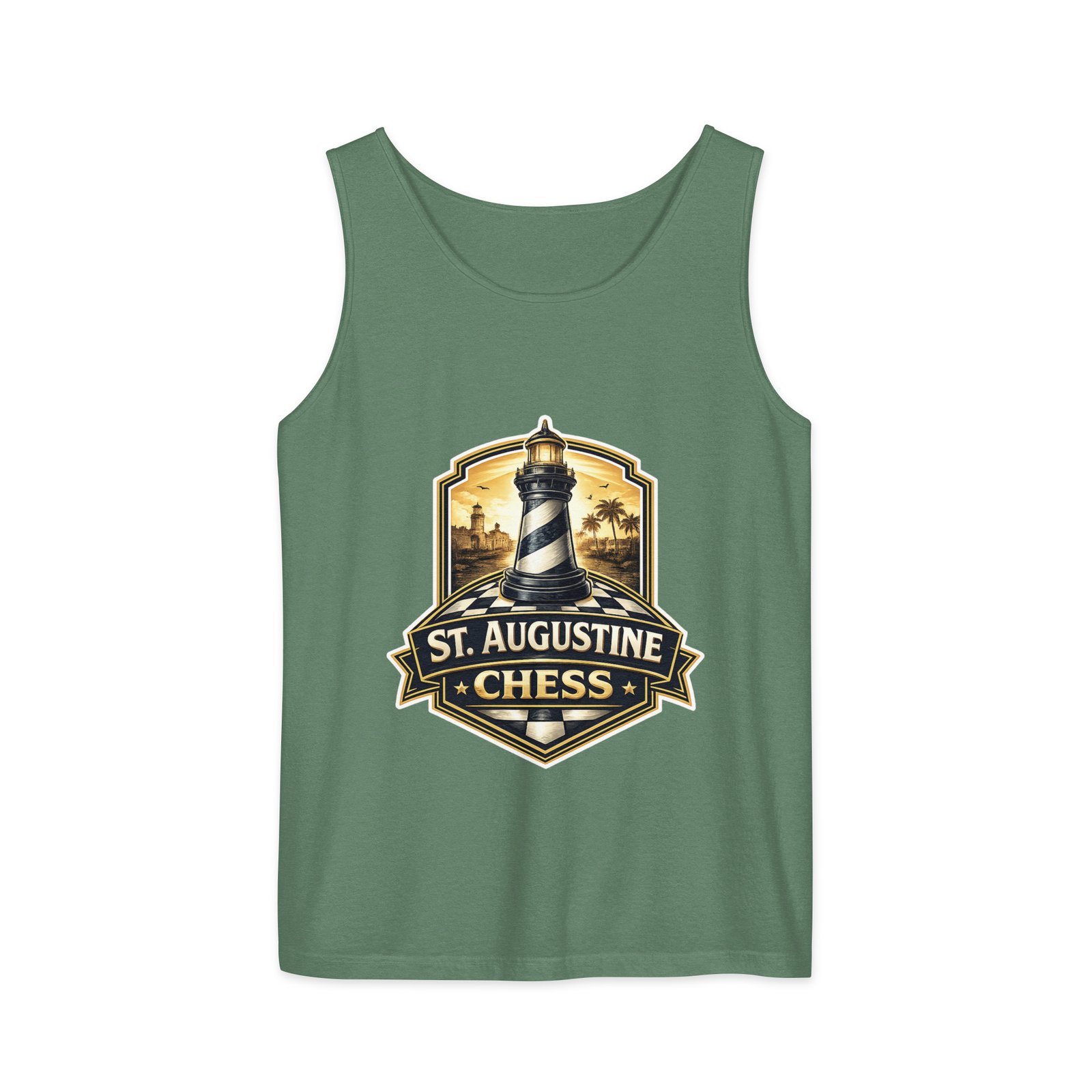 STA Chess Lighthouse Unisex garment-dyed tank top - Image 6