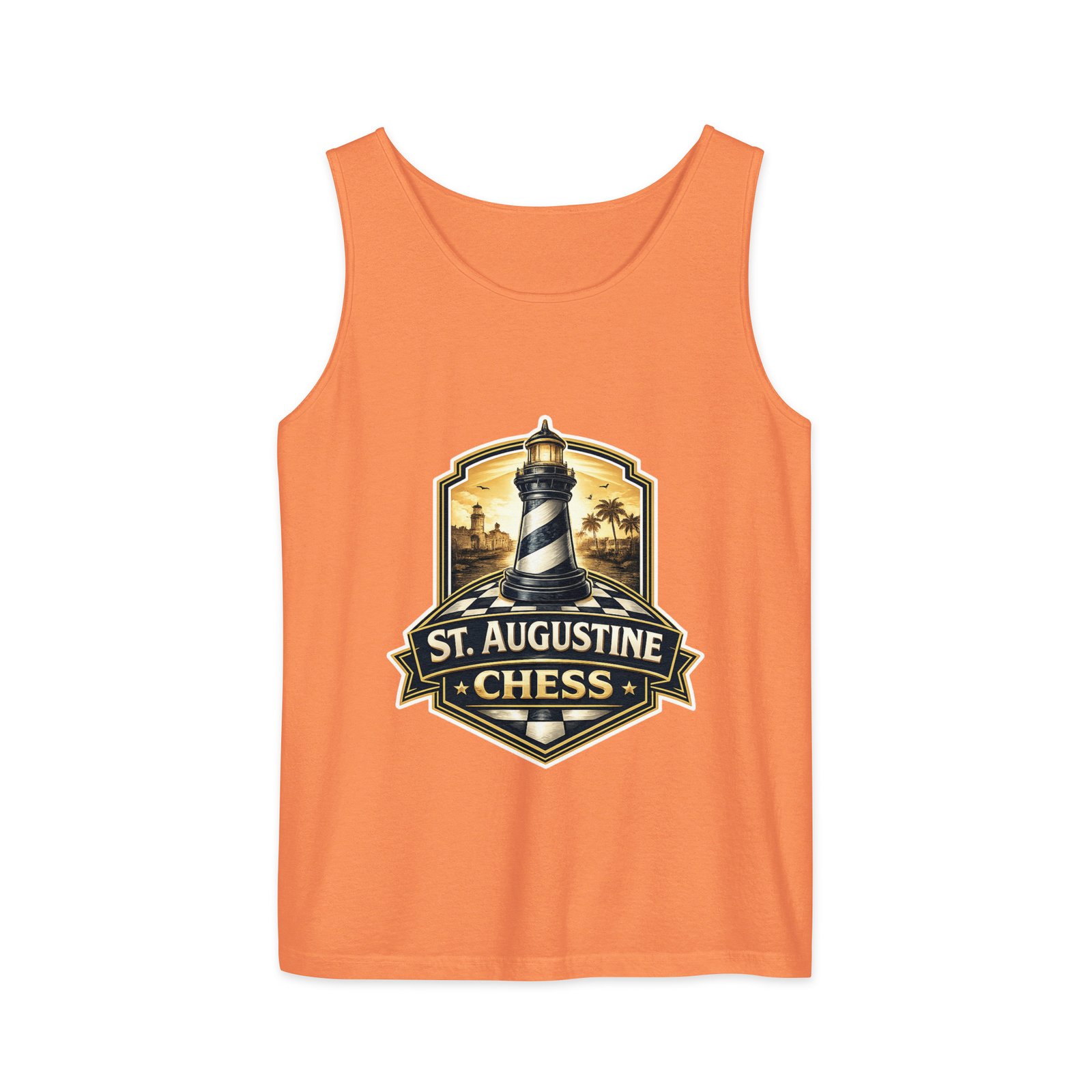 STA Chess Lighthouse Unisex garment-dyed tank top