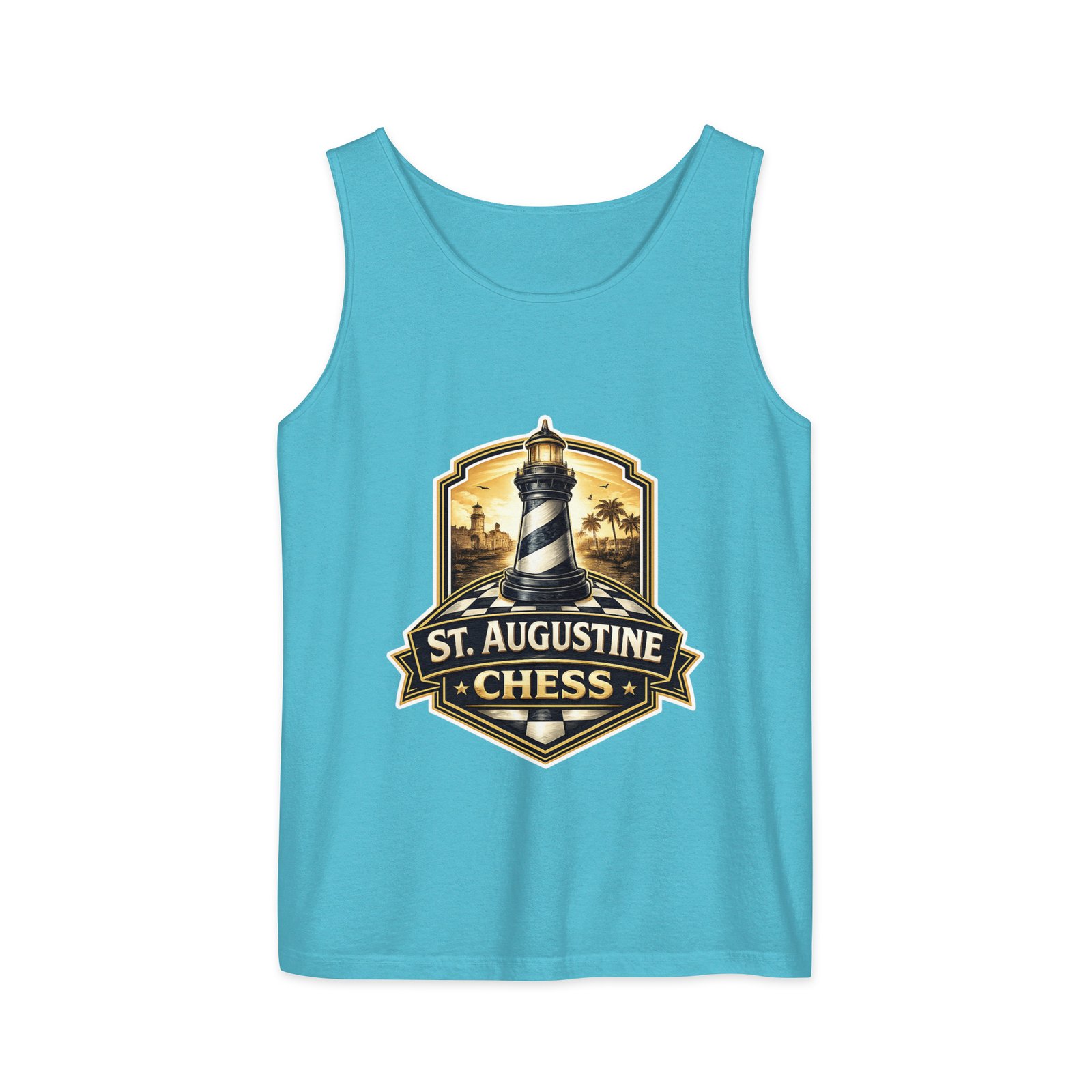 STA Chess Lighthouse Unisex garment-dyed tank top - Image 10