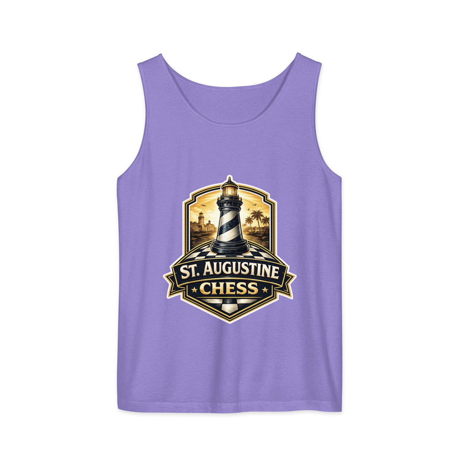 STA Chess Lighthouse Unisex garment-dyed tank top - Image 8