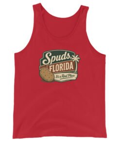 Alternative view of Spuds Florida It's Real Unisex Tank Top