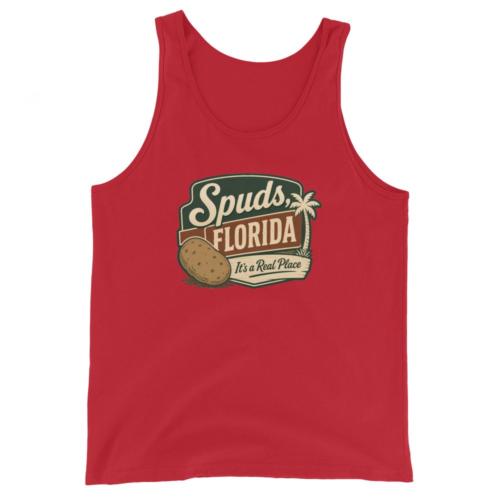 Spuds Florida It's Real Unisex Tank Top - Image 2