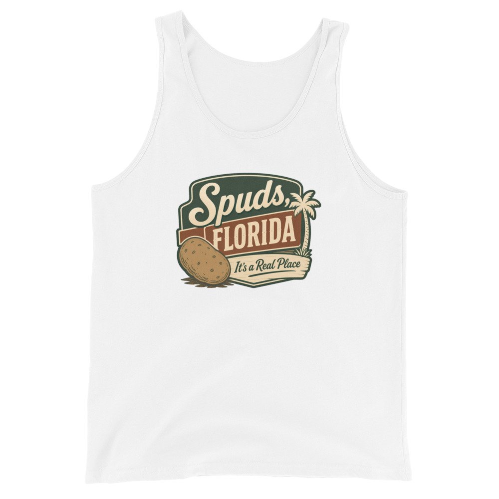 Spuds Florida It's Real Unisex Tank Top - Image 4