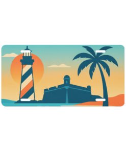 St. Augustine AI Render Vanity license plate