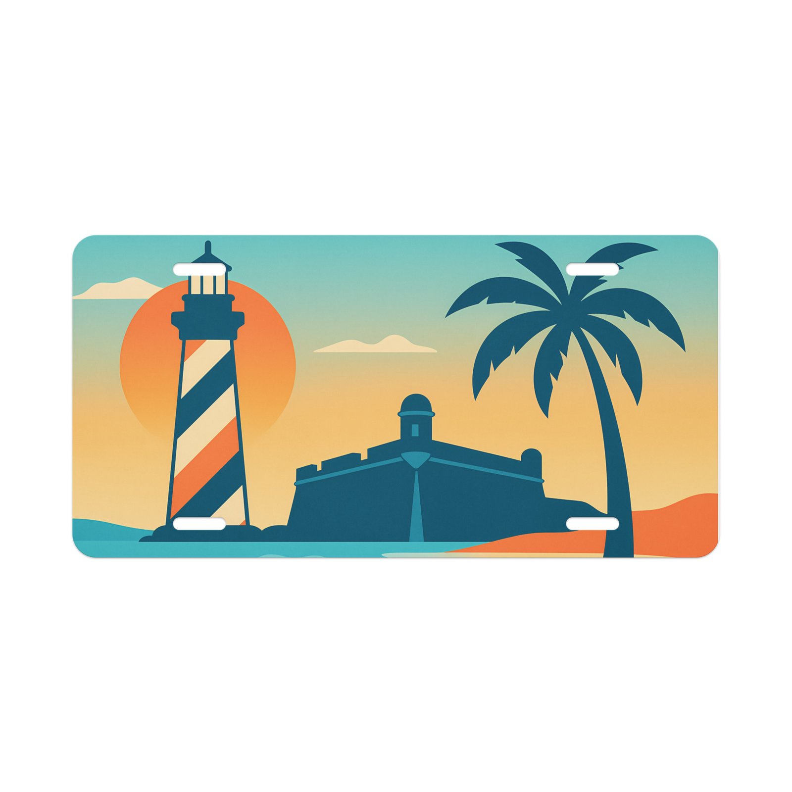 St. Augustine AI Render Vanity license plate