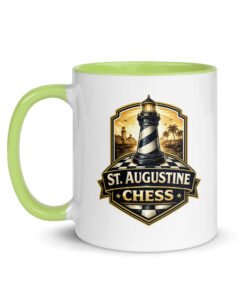 St. Augustine Chess Lighthouse Color Inside Mug - Image 9