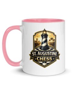 St. Augustine Chess Lighthouse Color Inside Mug - Image 8