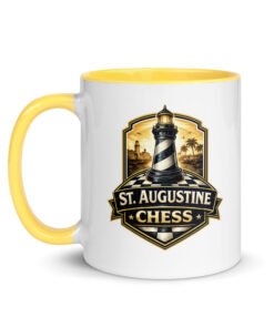 St. Augustine Chess Lighthouse Color Inside Mug - Image 10