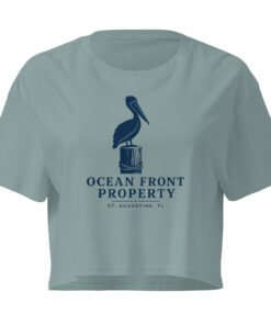Alternative view of Ocean Front Property St. Augustine Women’s crop top