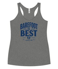 Barefoot is Best St Augustine Women's Racerback Tank