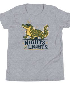 Nights of Lights Alligator Youth Short Sleeve T-Shirt - Image 3