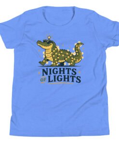 Alternative view of Nights of Lights Alligator Youth Short Sleeve T-Shirt